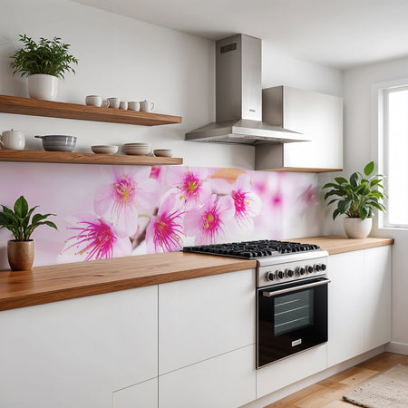 Küchenrückwand Kirschblüten
