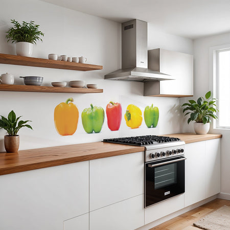 Küchenrückwand Bunte Paprika