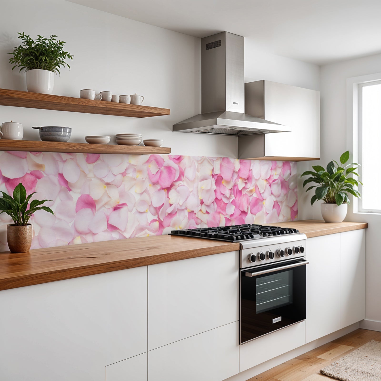 Küchenrückwand Blüten