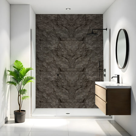 Duschrückwand Steinoptik