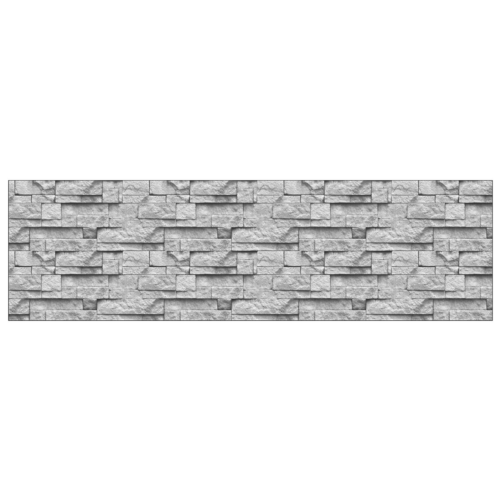 Badrückwand Steinoptik