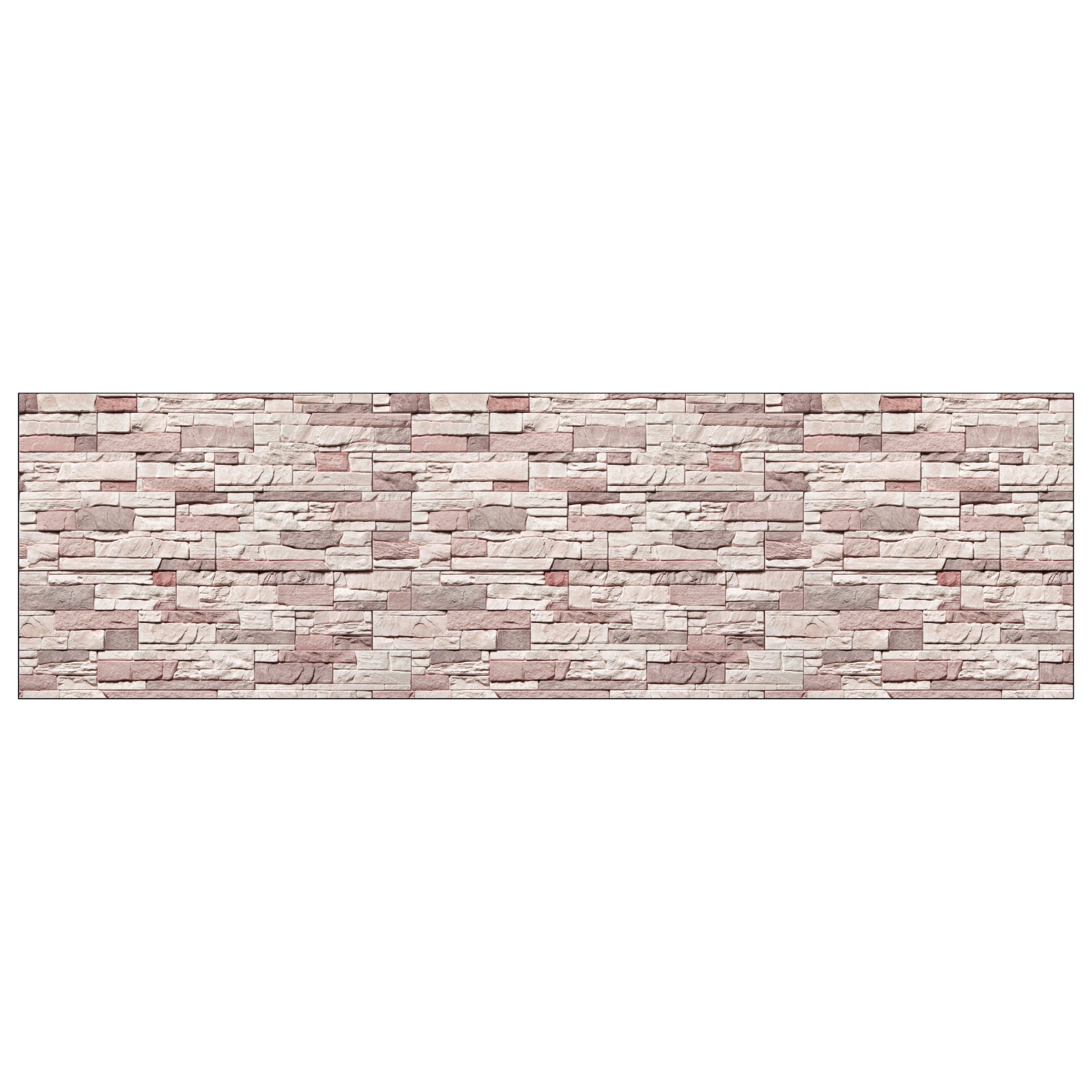 Badrückwand Steinoptik