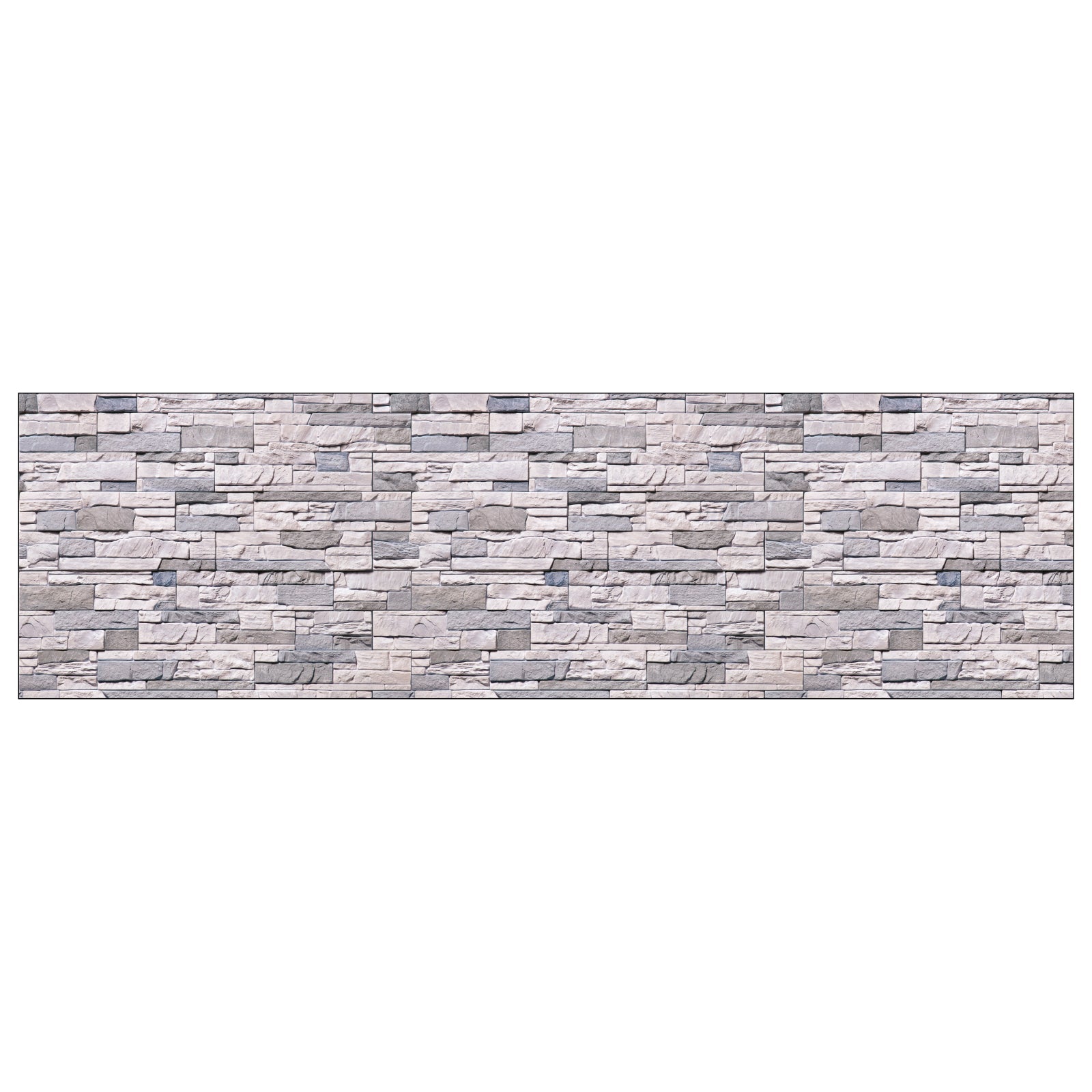Badrückwand Steinoptik