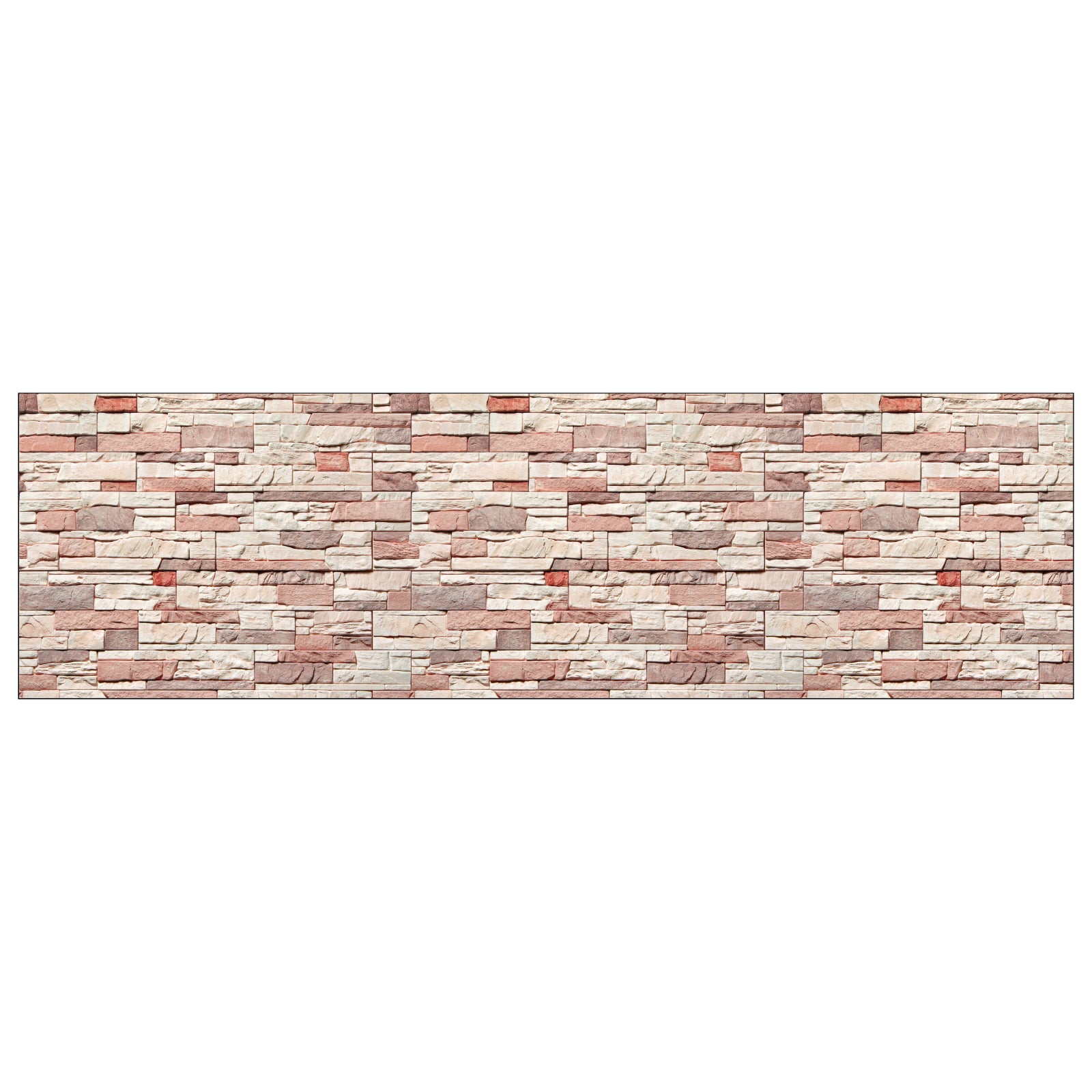 Badrückwand Steinoptik