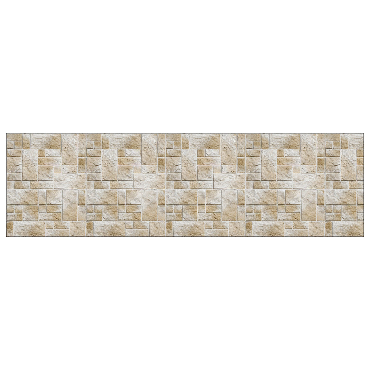 Badrückwand Steinoptik