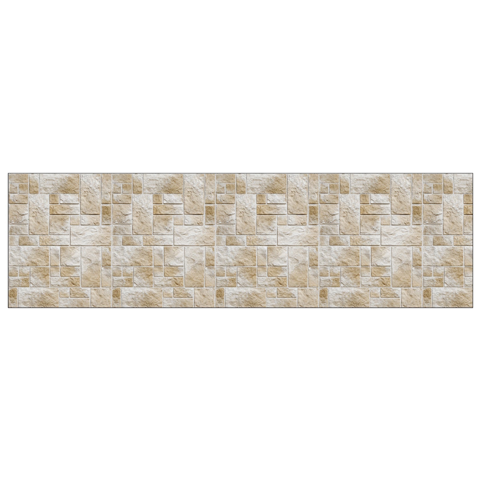 Badrückwand Steinoptik