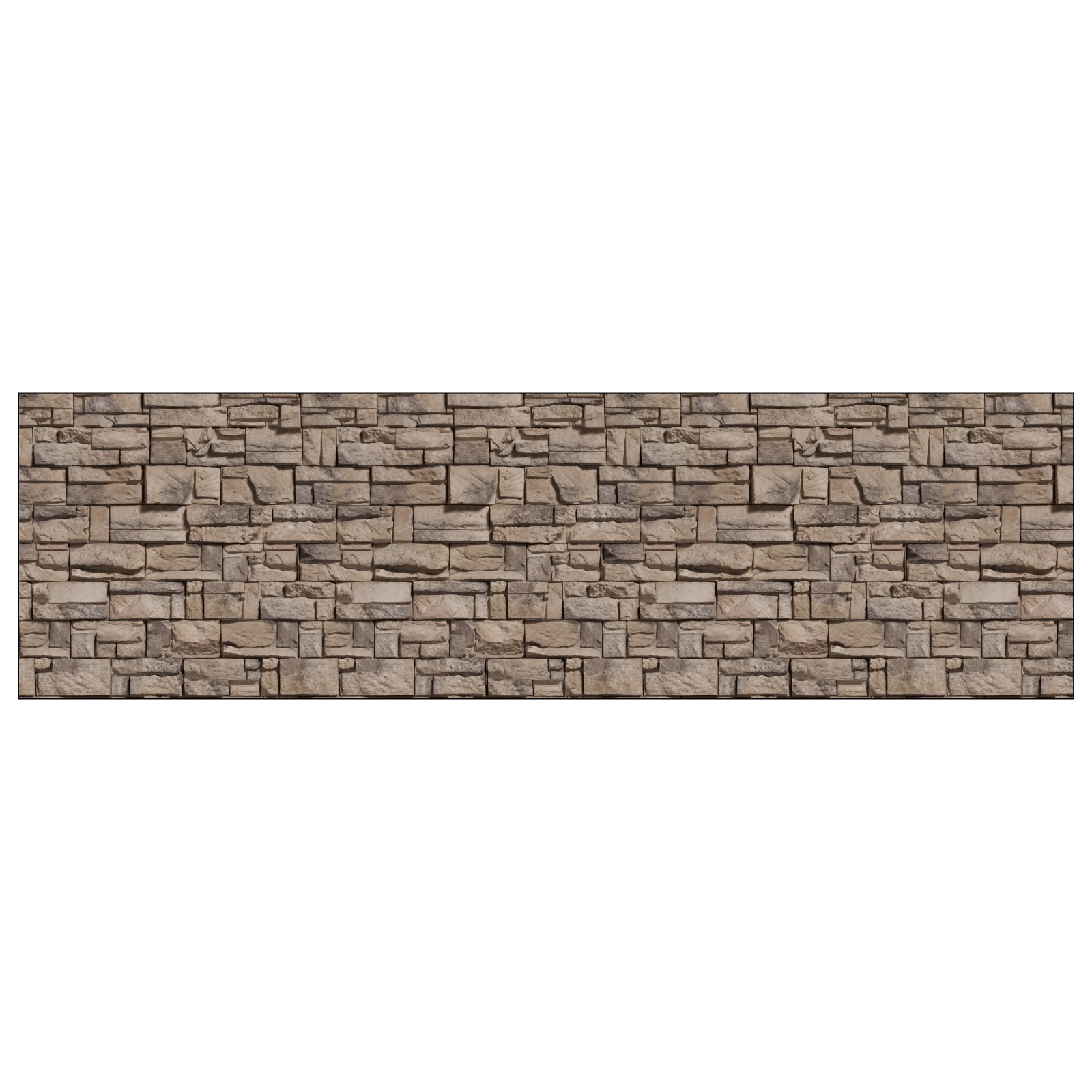 Badrückwand Steinoptik