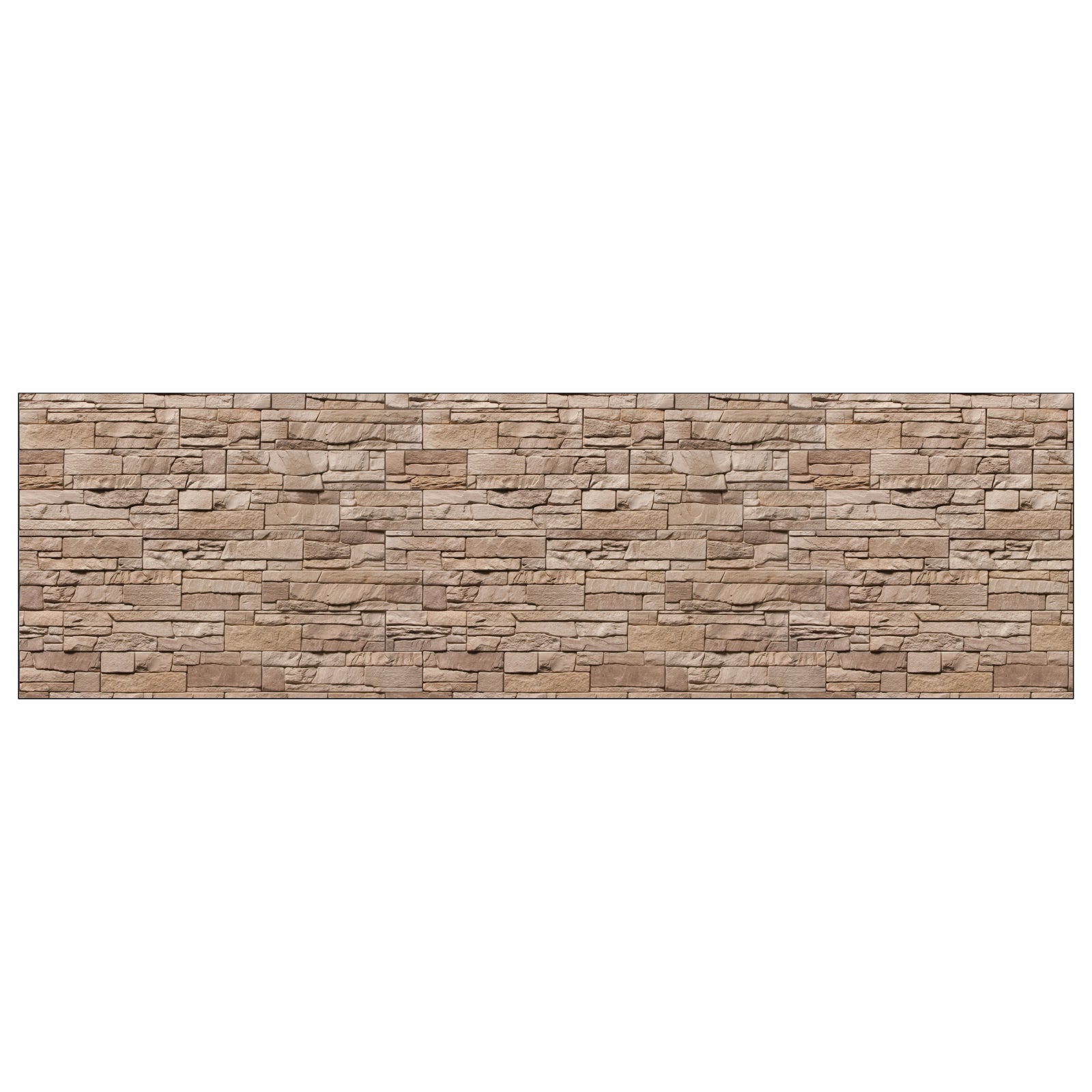 Badrückwand Steinoptik