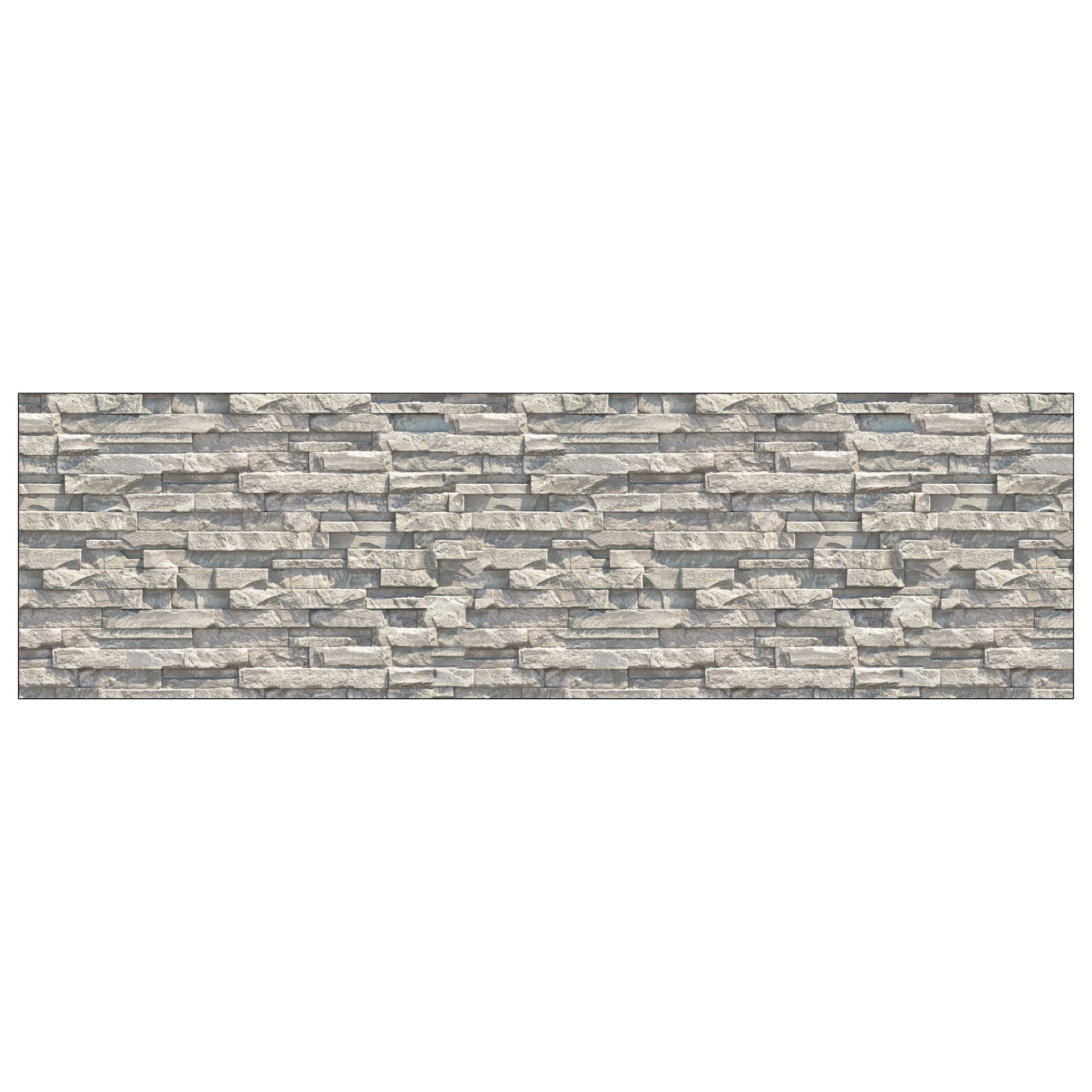 Badrückwand Steinoptik
