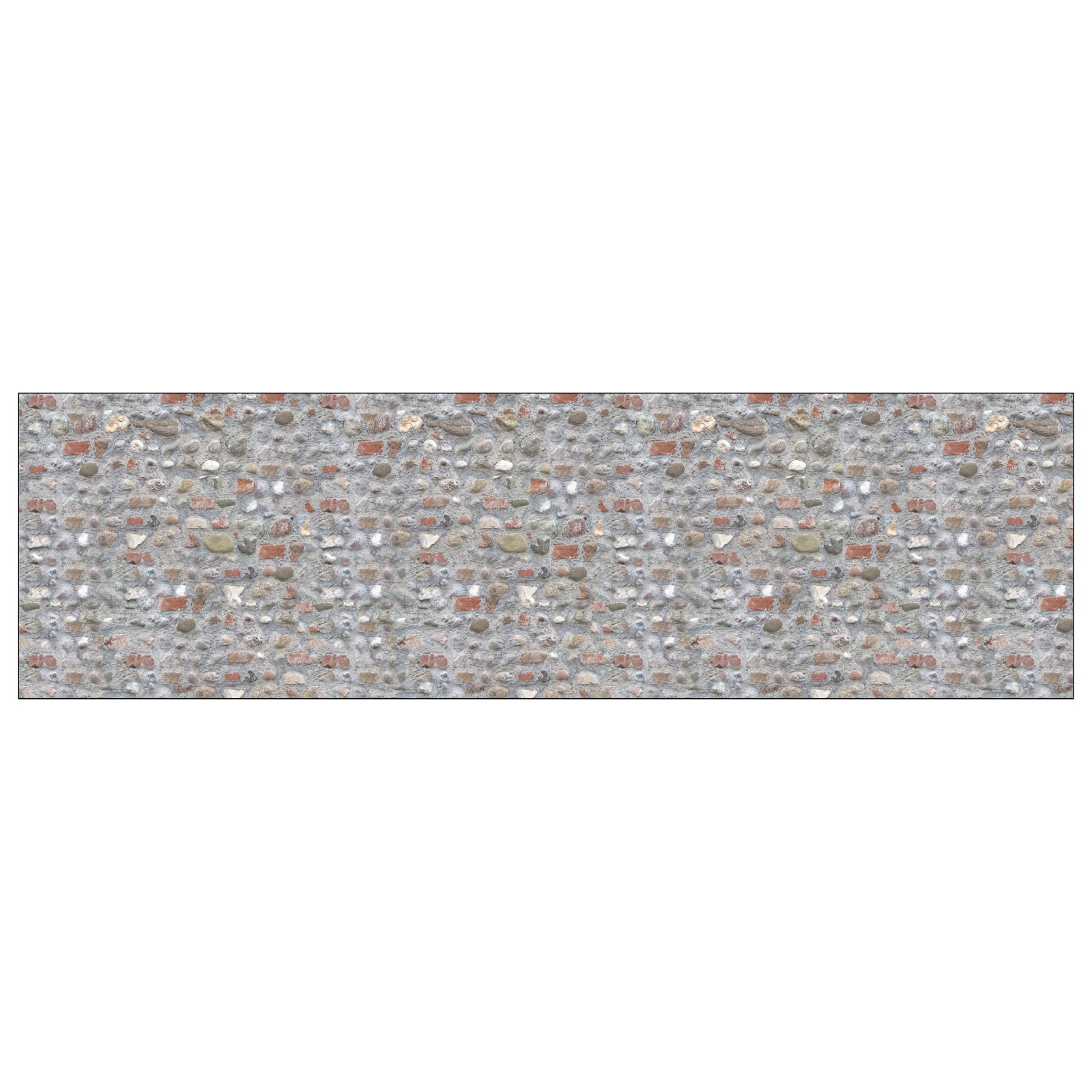 Badrückwand Steinoptik