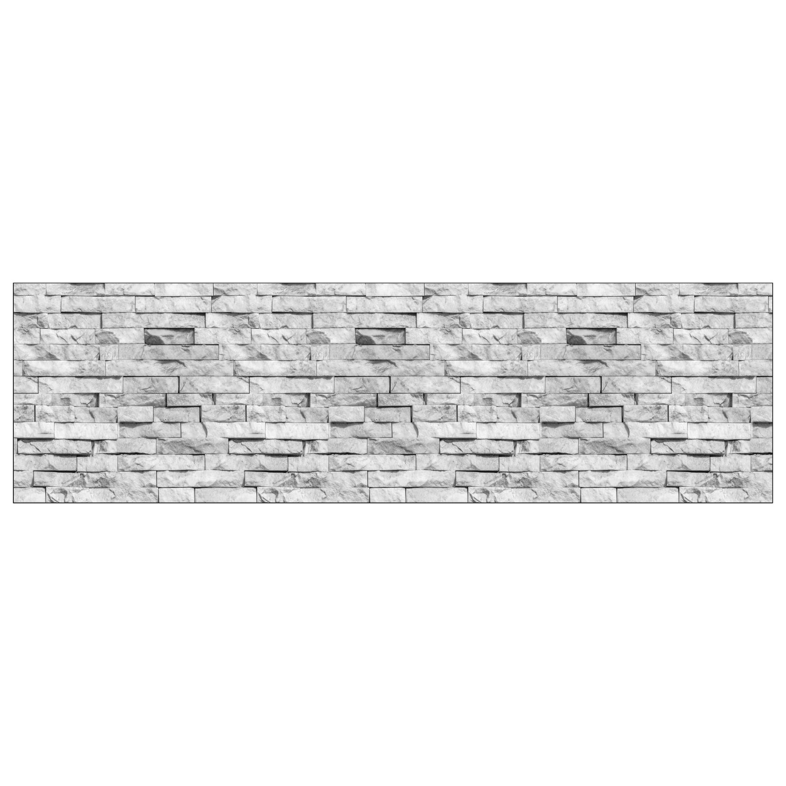 Badrückwand Steinoptik