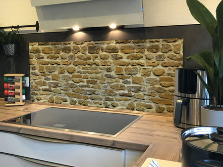 Spritzschutz Küche Steinoptik