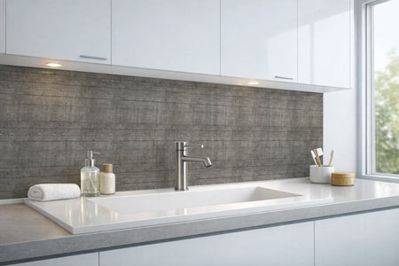 Waschbeckenrückwand Betonoptik