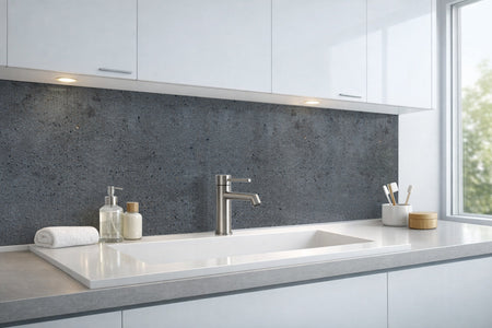 Waschbeckenrückwand Betonoptik