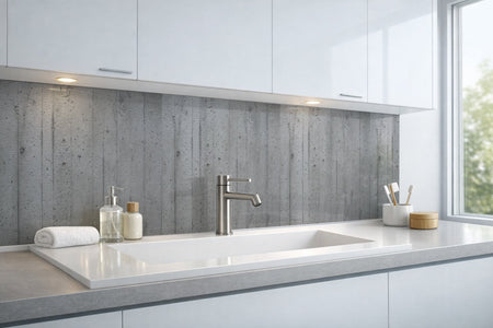 Waschbeckenrückwand Betonoptik