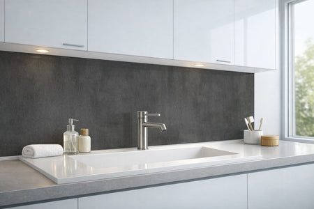 Waschbeckenrückwand Betonoptik