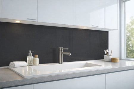 Waschbeckenrückwand Betonoptik