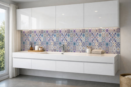 Waschbeckenrückwand Patchwork