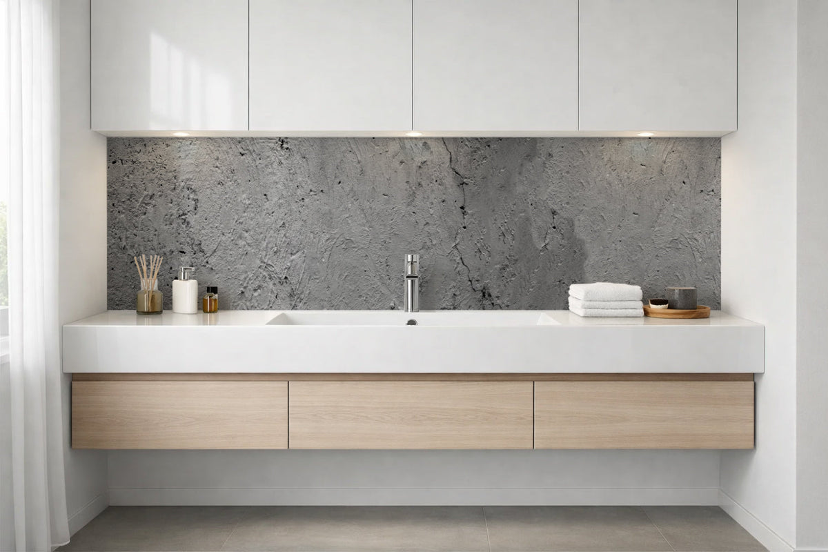 Waschbeckenrückwand Betonoptik