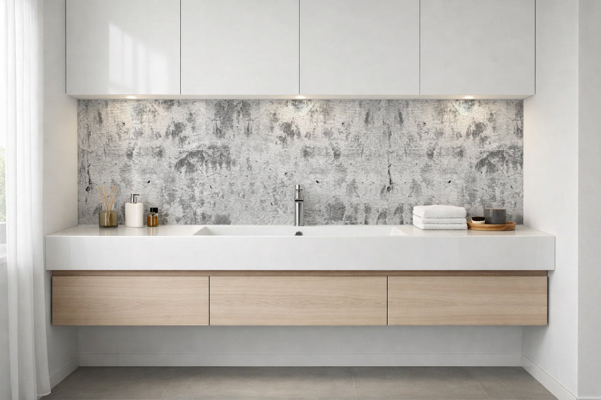 Waschbeckenrückwand Betonoptik