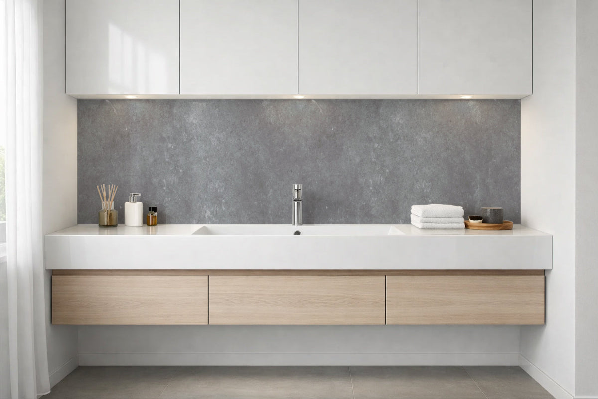 Waschbeckenrückwand Betonoptik