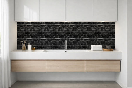 Waschbeckenrückwand Steinoptik