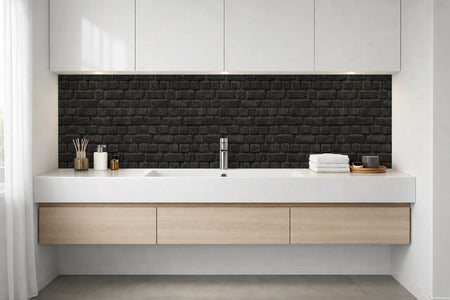 Waschbeckenrückwand Steinoptik