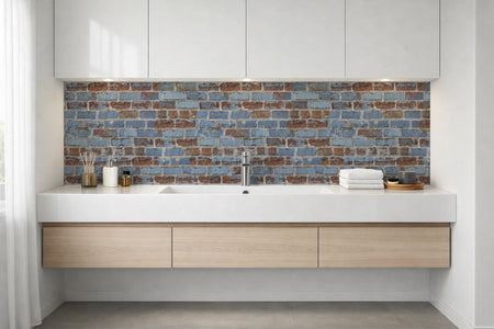 Waschbeckenrückwand Steinoptik