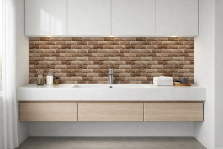 Waschbeckenrückwand Steinoptik