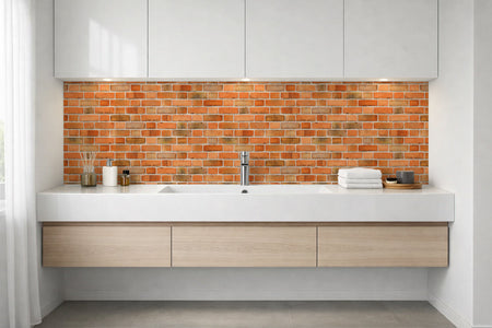Waschbeckenrückwand Steinoptik