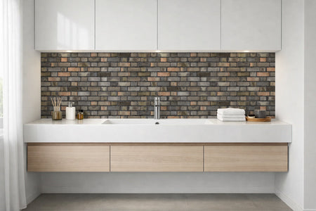 Waschbeckenrückwand Steinoptik