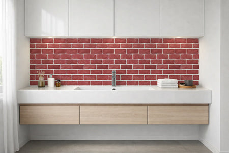 Waschbeckenrückwand Steinoptik