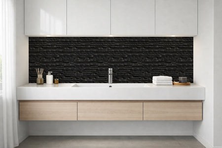 Waschbeckenrückwand Steinoptik