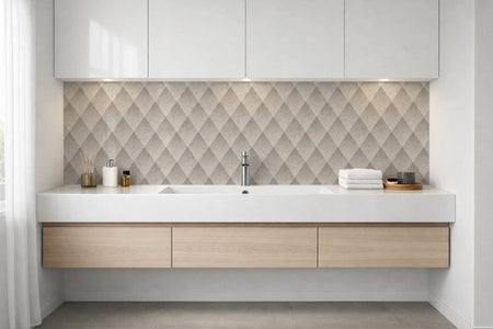 Waschbeckenrückwand Steinoptik