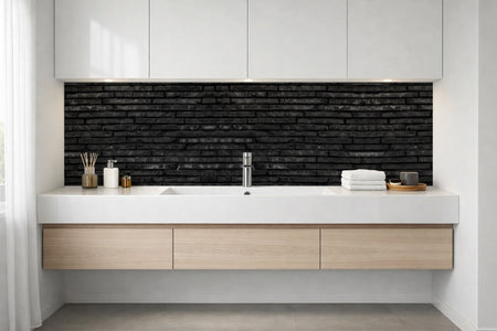 Waschbeckenrückwand Steinoptik
