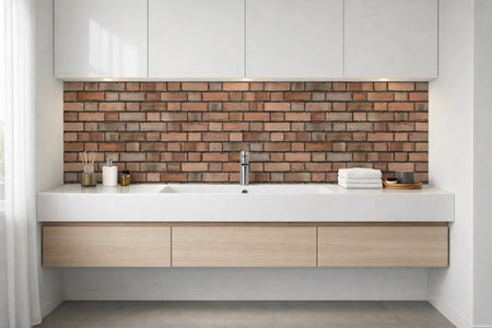 Waschbeckenrückwand Steinoptik
