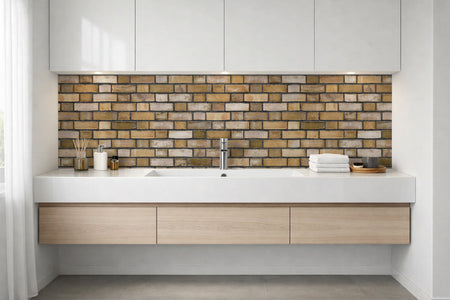 Waschbeckenrückwand Steinoptik