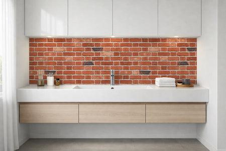 Waschbeckenrückwand Steinoptik