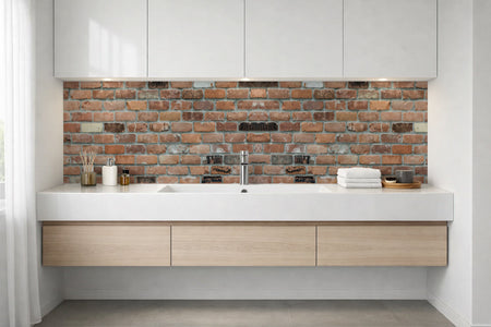 Waschbeckenrückwand Steinoptik