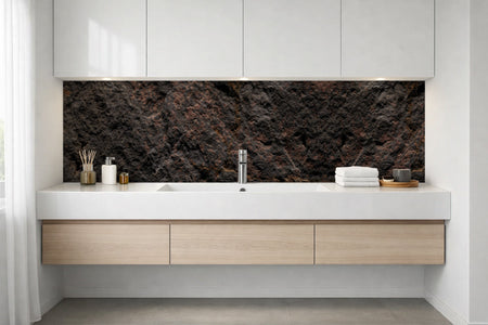 Waschbeckenrückwand Steinoptik