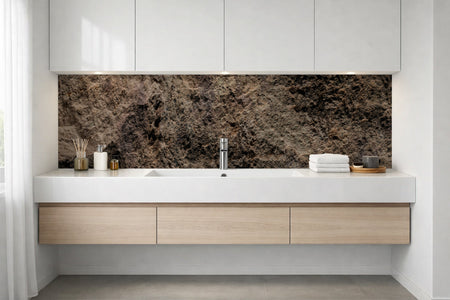 Waschbeckenrückwand Steinoptik