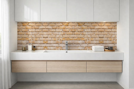 Waschbeckenrückwand Steinoptik