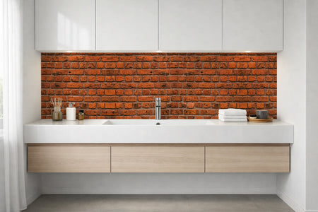 Waschbeckenrückwand Steinoptik