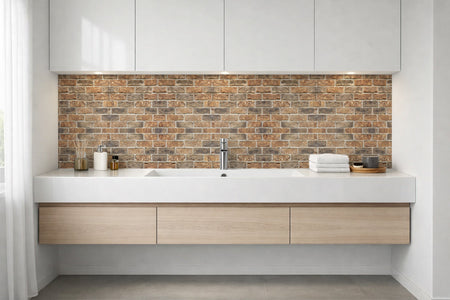 Waschbeckenrückwand Steinoptik