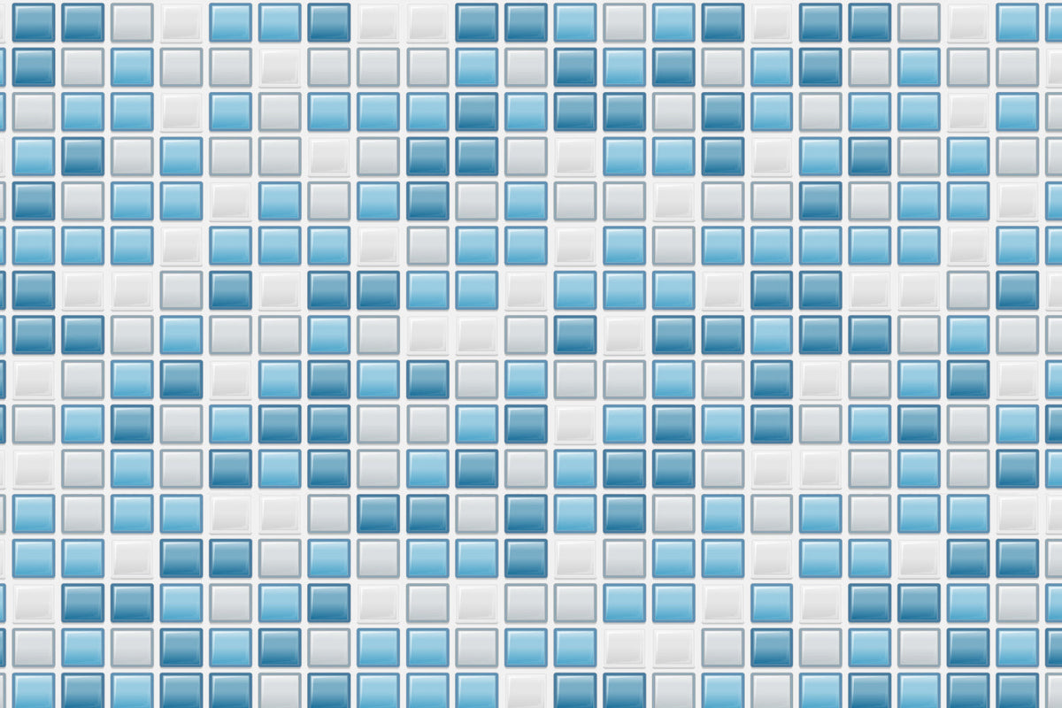Badrückwand Fliesenoptik