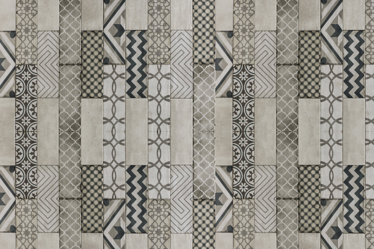 Waschbeckenrückwand Fliesenoptik