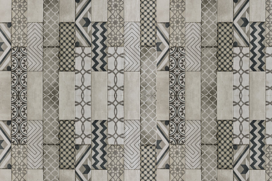 Waschbeckenrückwand Fliesenoptik