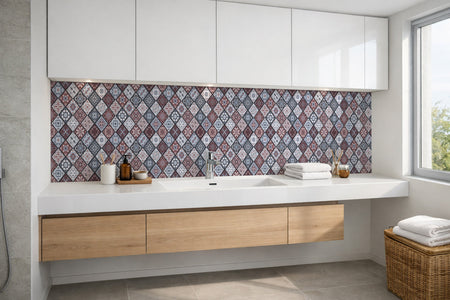 Waschbeckenrückwand Patchwork