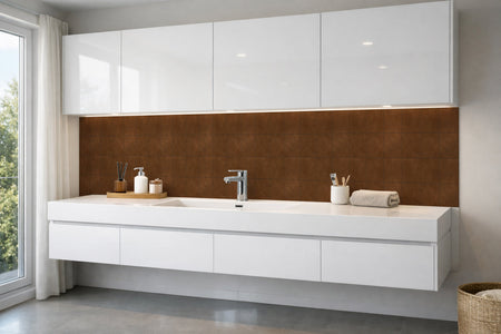 Waschbeckenrückwand Steinoptik