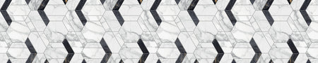 Waschbeckenrückwand Fliesenoptik